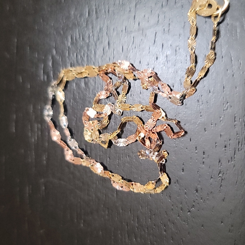 Tri-Color Gold Necklace